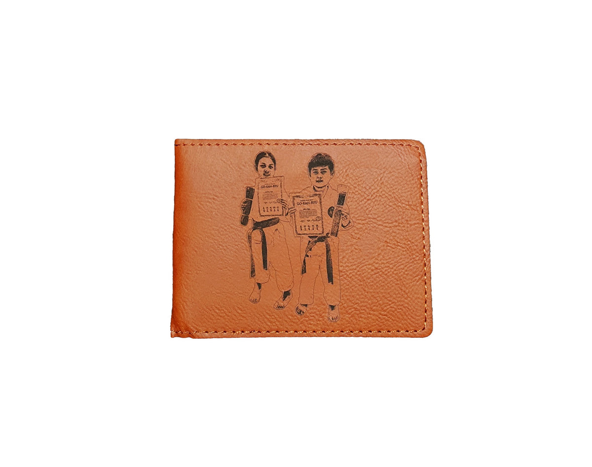 CUSTOM LEATHER WALLET Brisbane laser cutting engraving etching