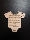 BABY SHOWER PLAQUE - Laser Cutting Engraving Etching Brisbane