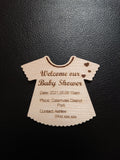 BABY SHOWER PLAQUE - Laser Cutting Engraving Etching Brisbane
