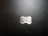PET TAG (STAINLESS STEEL) - Laser Cutting Engraving Etching Brisbane