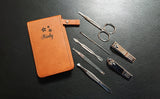 LEATHER MANICURE GIFT SET - Laser Cutting Engraving Etching Brisbane