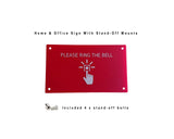 HOME & OFFICE SIGN WITH STAND-OFF MOUNTS - Laser Cutting Engraving Etching Brisbane