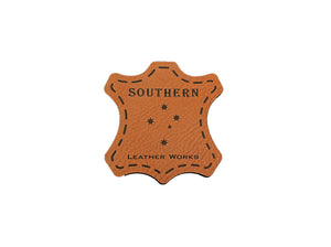 Custom Leather Patch- laser cutting engraving Brisbane