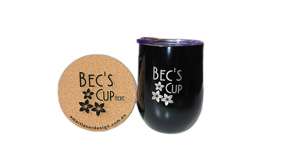 Custom Tumbler & Coasters - Laser cutting engraving Brisbane