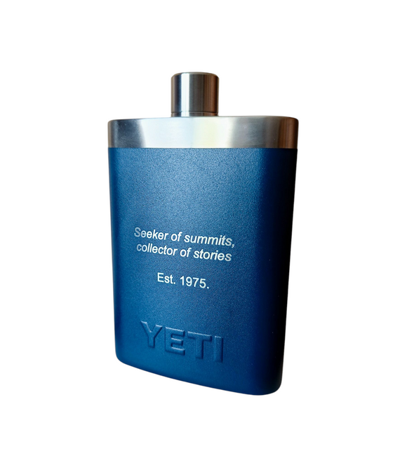 Brisbane YETI Hip Flask Engraving
