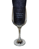 CUSTOM LASER ETCHING WINE GLASS