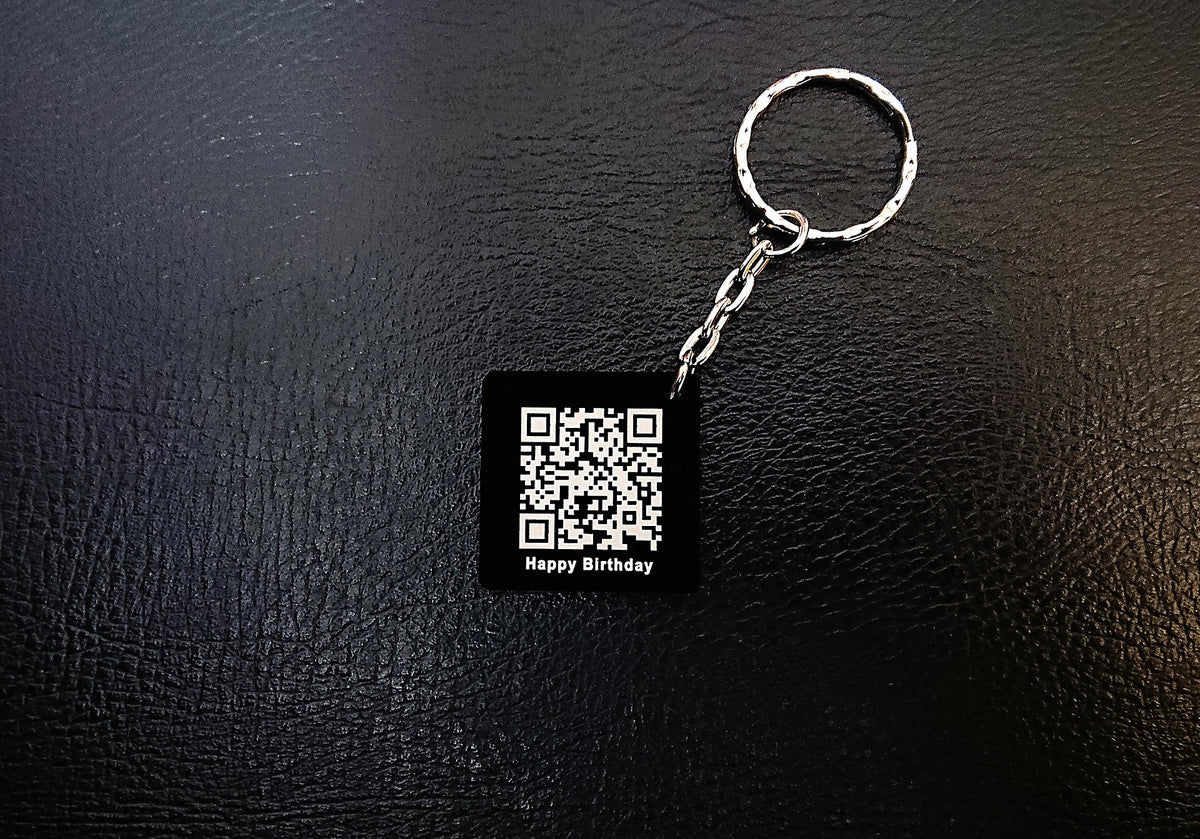 QR Code Keyring - Brisbane Laser Cutting Engraving Etching – Smart ...