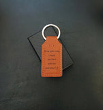 CUSTOM LEATHER KEYRING