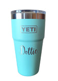 YETI STANLEY POWDER COATED DRINKWARE ENGRAVING