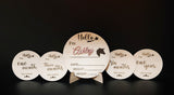 BABY BIRTH PLAQUE AND MILESTONE PLAQUE PACK - Laser Cutting Engraving Etching Brisbane