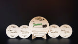 BABY BIRTH PLAQUE AND MILESTONE PLAQUE PACK - Laser Cutting Engraving Etching Brisbane