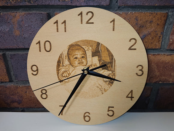 WALL CLOCK - Laser Cutting Engraving Etching Brisbane