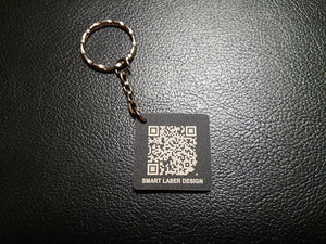 QR  CODE KEYRING - Laser Cutting Engraving Etching Brisbane