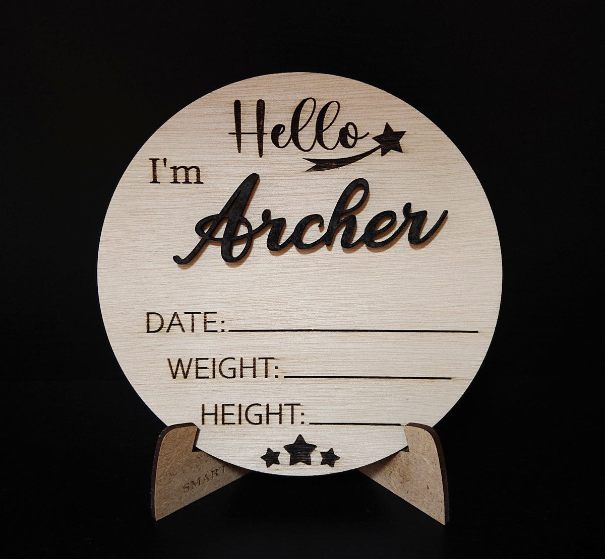 Baby Birth Plaque Brisbane Laser Cutting Engraving Etching Smart