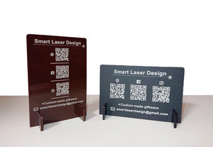 QR CODE TABLE SIGN - Laser Cutting Engraving Etching Brisbane